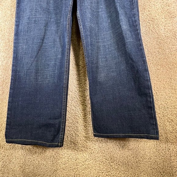 DENIZEN from LEVI’S Relaxed Straight Leg Dark Blue Mens Jeans Size 34x30 Cotton - Picture 5 of 10